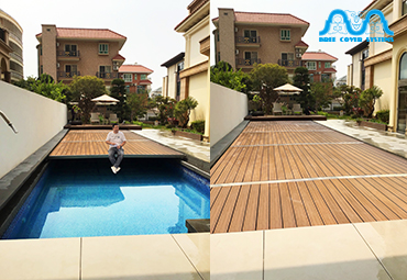 层叠泳池盖效果展示